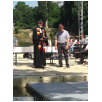 Der Sindelfinger Jugendpfarrer Jens Schnabel verabschiedet den Jugendreferenten der Ev. Gesamtkirchengemeinde Stefan Heimann 